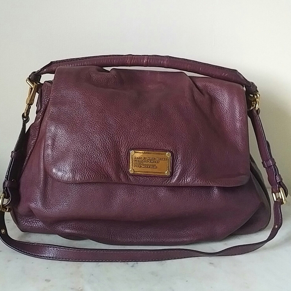 MARC JACOBS - large lilac soft leather shoulder bag - Picture 1 of 11